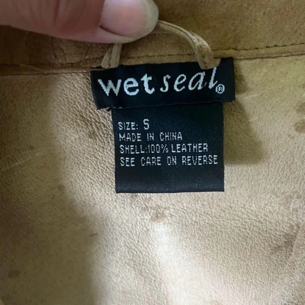 Vintage Y2K 100% Leather Coat - Picture 9 of 9